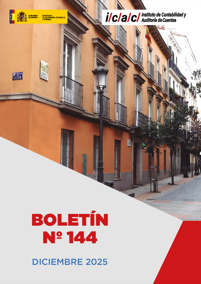 Nº 144 BOLETIN DEL INSTITUTO DE CONTABILIDAD Y AUDITORIA DE CUENTAS