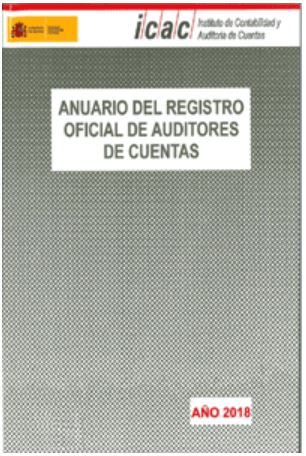 AÑO 2018 ANUARIO DEL REGISTRO OFICIAL DE AUDITORES DE CUENTAS