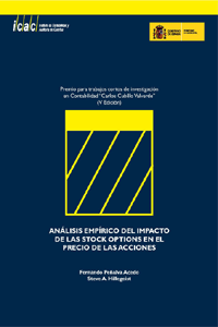 ANÁLISIS EMPÍRICO DEL IMPACTO DE LAS STOCK OPTIONS EN EL PRECIO DE LAS ACCIONES - ACCESIT AL V PREMIO PARA TRABAJOS CORTOS DE INVESTIGACIÓN EN CONTABILIDAD “CARLOS CUBILLO VALVERDE”.